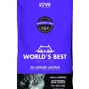 World's Best Cat Litter Multiple-Cat Lavender Scented Clumping Cat Litter - 15 Lbs - Case of 3