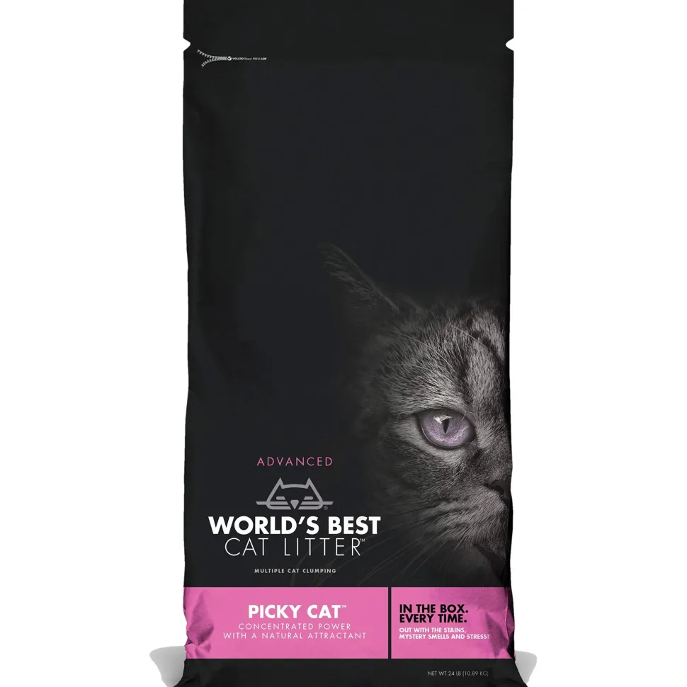 World's Best Cat Litter Picky Cat Advanced Natural Scent Attractant Cat Litter - 24 Lbs