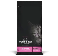 World's Best Cat Litter Pink Bag Picky Cat Litter - 24 lb Bag
