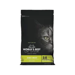 World's Best Cat Litter Yellow Bag Zero Mess Clumping Litter - Pine Scented Cat Litter - 24 lb Bag
