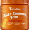 Zesty Paws Aller-Immune Bites for Seasonal Allergies Lamb Flavor Immune Function Sensitive Skin & Gut Health for Dogs