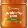 Zesty Paws Probiotic Bites Soft Chews Digestive Probiotics for Gut Flora & Immune Support Functional Chicken Flavor Dog Supplement