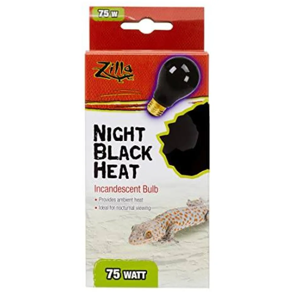 Zilla Incandescent Night Black Heat Bulb - 75 W