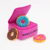 Zippy Paws Burrow Donutz Box Interactive Squeak and Plush Dog Toy - Medium