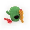 Zippy Paws Burrow Snakes in Cactus Interactive Crinkle and Plush Cat Toy - Small
