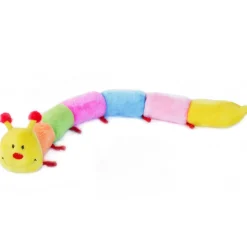 Zippy Paws Caterpillar Deluxe Rainbow Squeak and Plush Dog Toy - Large
