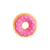 Zippy Paws Donutz Pink Strawberry Glazed with Sprinkles Squeak and Plush Dog Toy - Junior - Small