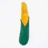 Zippy Paws Jigglerz Corn Shake and Squeak Plush Dog Toy - Large