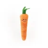 Zippy Paws Kickerz Carrot Plush Catnip Cat Toy - Small