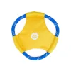 Zippy Paws Rope Gliderz Frisbee Fetch Nylon and Rope Dog Toy - Yellow - Medium