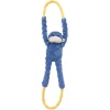 Zippy Paws RopeTugz Monkey Rope and Squeaky Plush Dog Toy - Blue - Large