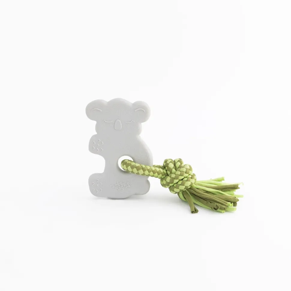 Zippy Paws ZippyTuff Teethers Elliot the Koala Rope and Chew Puppy Dog Toy- Small