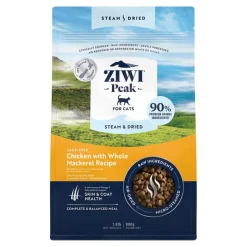 Ziwi Peak Chicken and Whole Mackerel Recipe Steam-Dried Cat Food