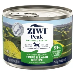 Ziwi Peak Grain-Free All-Life-Stages and Breeds Tripe and Lamb Recipe Canned Dog Food - 6 Oz - Case of 12