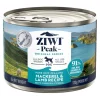 Ziwi Peak Grain-Free All-Life-Stages and Breeds Mackerel and Lamb Recipe Canned Dog Food - 6 Oz - Case of 12