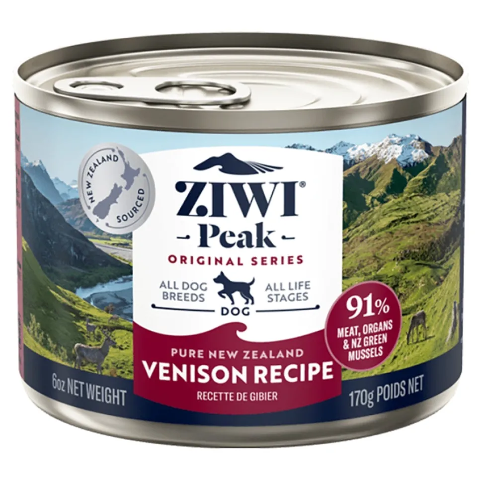 Ziwi Peak Grain-Free All-Life-Stages and Breeds Venison Recipe Canned Dog Food - 6 Oz - Case of 12