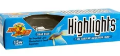 Zoo Med Laboratories 15 Watt Highlights Incandescent Aquarium Bulb Clear Color