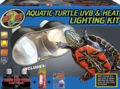 Zoo Med Laboratories Aquatic Turtle or Reptile UVB and Heat Lighting Kit