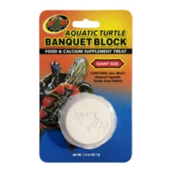 Zoo Med Laboratories Aquatic Turtle Banquet Block Food & Calcium Supplement Treats Giant