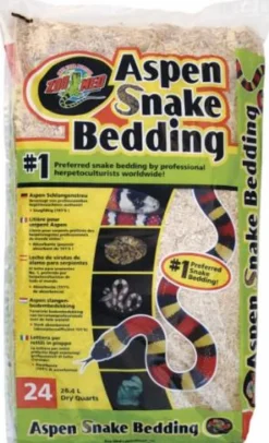 Zoo Med Laboratories Aspen Snake Bedding - 24 Qt