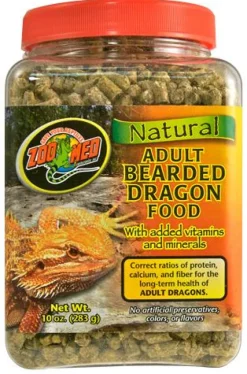 Zoo Med Laboratories Bearded Dragon Pellets Adult Freeze-Dried Reptile Food - 10 Oz