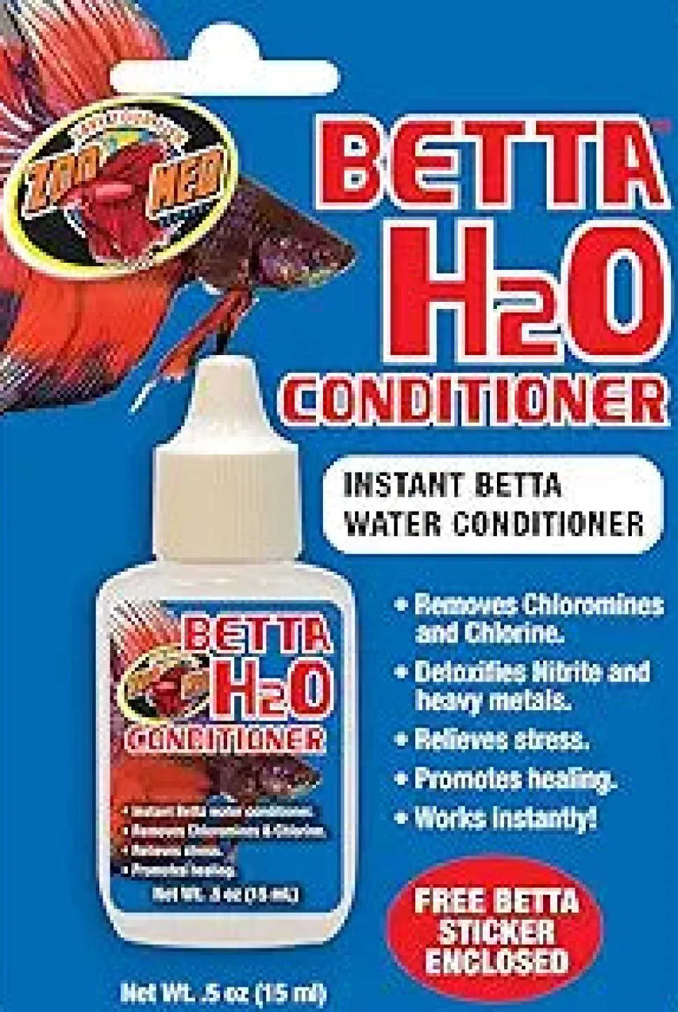 Zoo Med Laboratories Betta™ Instant H2O Conditioner - 0.5 Oz