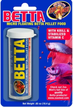 Zoo Med Laboratories Betta™ Micro Floating Pellet Food for Fish - 0.65 Oz