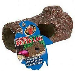 Zoo Med Laboratories Betta™ Ceramic Log for Fish - 4.25 Inch