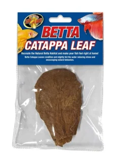 Zoo Med Laboratories Betta Habitat Catappa Leaf Aquarium Décor - Medium - 3 Pack
