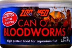 Zoo Med Laboratories Can O' Bloodworms Freeze-Dried Fish Food - 3.2 Oz