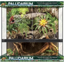 Zoo Med Laboratories Double Door Reptile Paludarium Terrarium and Aquarium - L:36" X W:18" X H:36" Inches