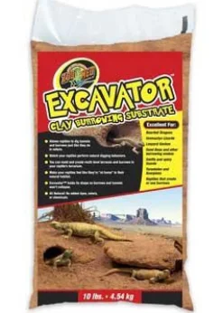 Zoo Med Laboratories Excavator Clay Burrowing Reptile Substrate - Brown - 10 Lbs
