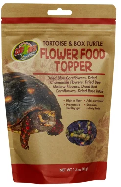 Zoo Med Laboratories Flower Blend Freeze-Dried Tortoise and Box Turtle Food Topper - 1.4 Oz