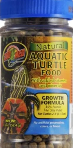 Zoo Med Laboratories Growth Formula Natural Aquatic Turtle Food - 1.85 Oz