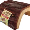 Zoo Med Laboratories Habba Hut Half Wooden Log Shelter Reptile Terrarium Décor - Giant