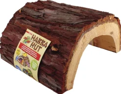Zoo Med Laboratories Habba Hut Half Wooden Log Shelter Reptile Terrarium Décor - Giant