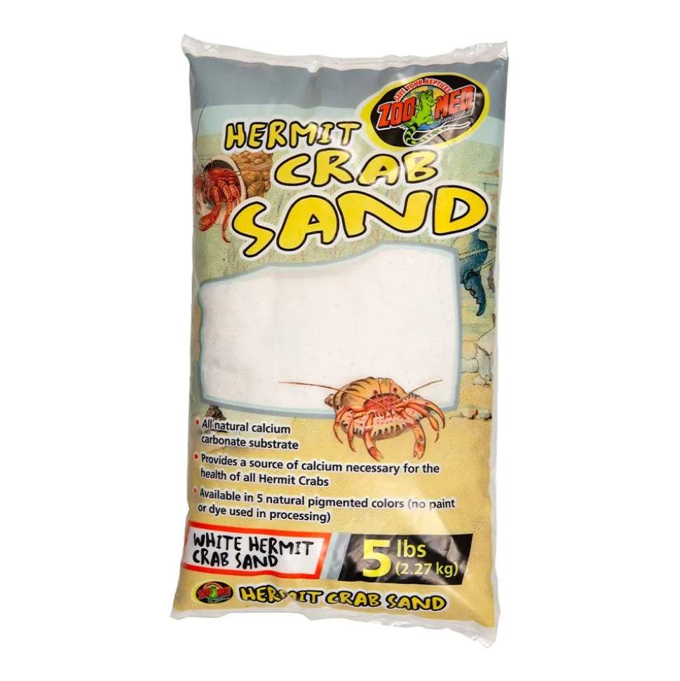 Zoo Med Laboratories Hermit Crab Sand White Color - 5 Lbs