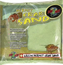 Zoo Med Laboratories Hermit Crab Sand Green Color - 2 Lbs