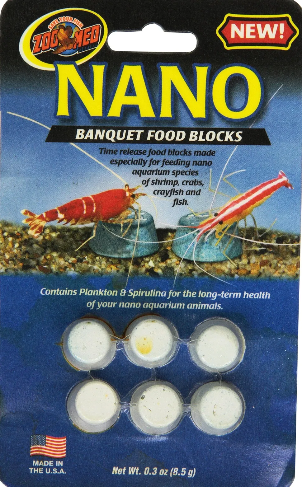 Zoo Med Laboratories Nano Banquet® Aquatic Food Blocks - 6 Pack
