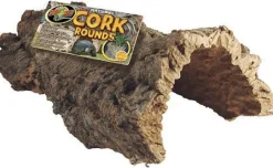 Zoo Med Laboratories Natural Flat and Round Tree Bark Cork Aquarium and Terrarium Décor - Assorted Size - 15 Lbs
