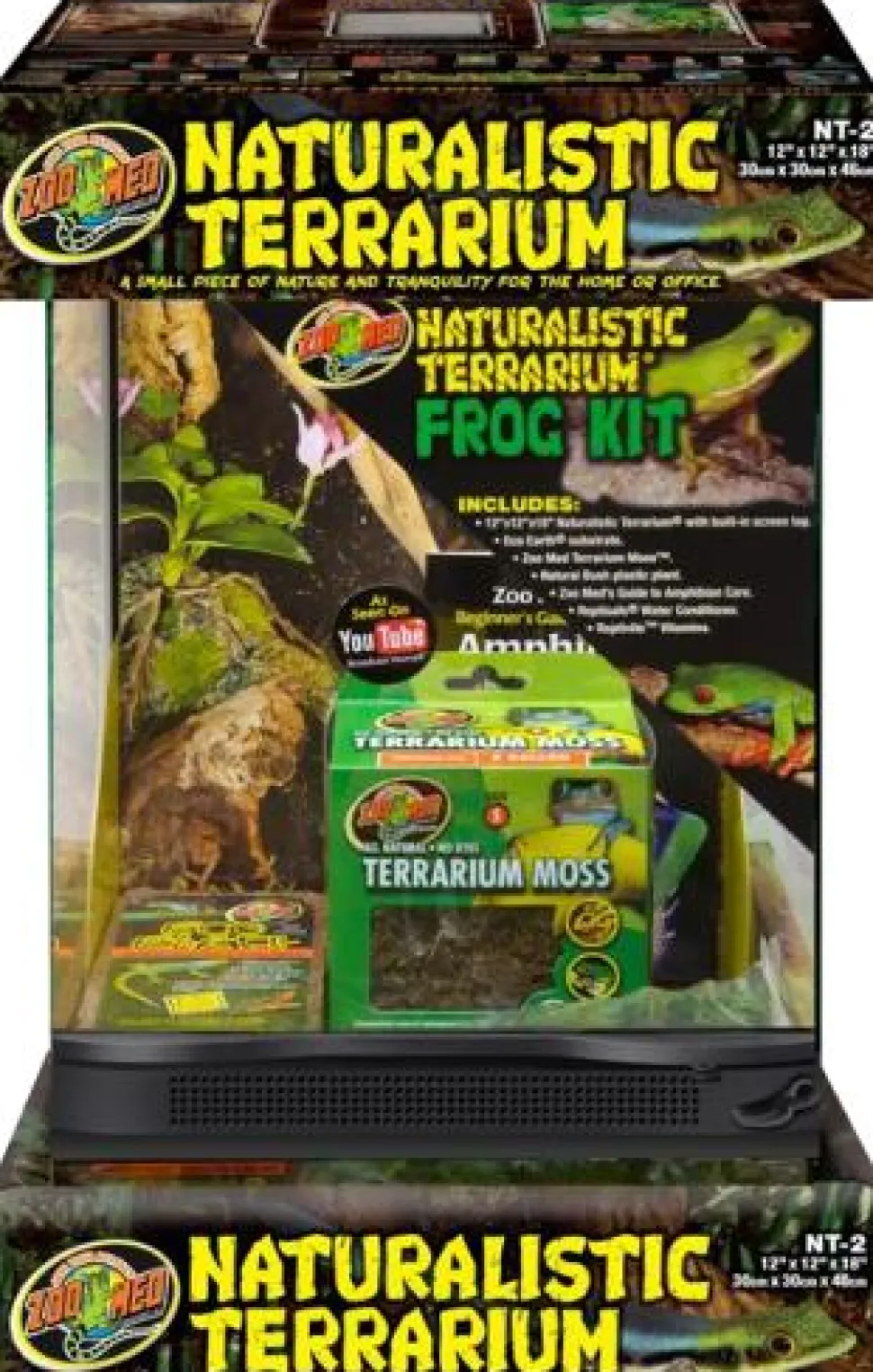 Zoo Med Laboratories Naturalistic Terrarium Frog Kit - L:12" X W:12' X H:18" Inches