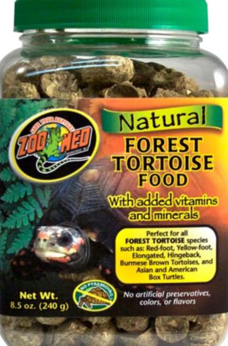 Zoo Med Laboratories Natural Forest Formula Tortoise Dry Food - 8.5Z