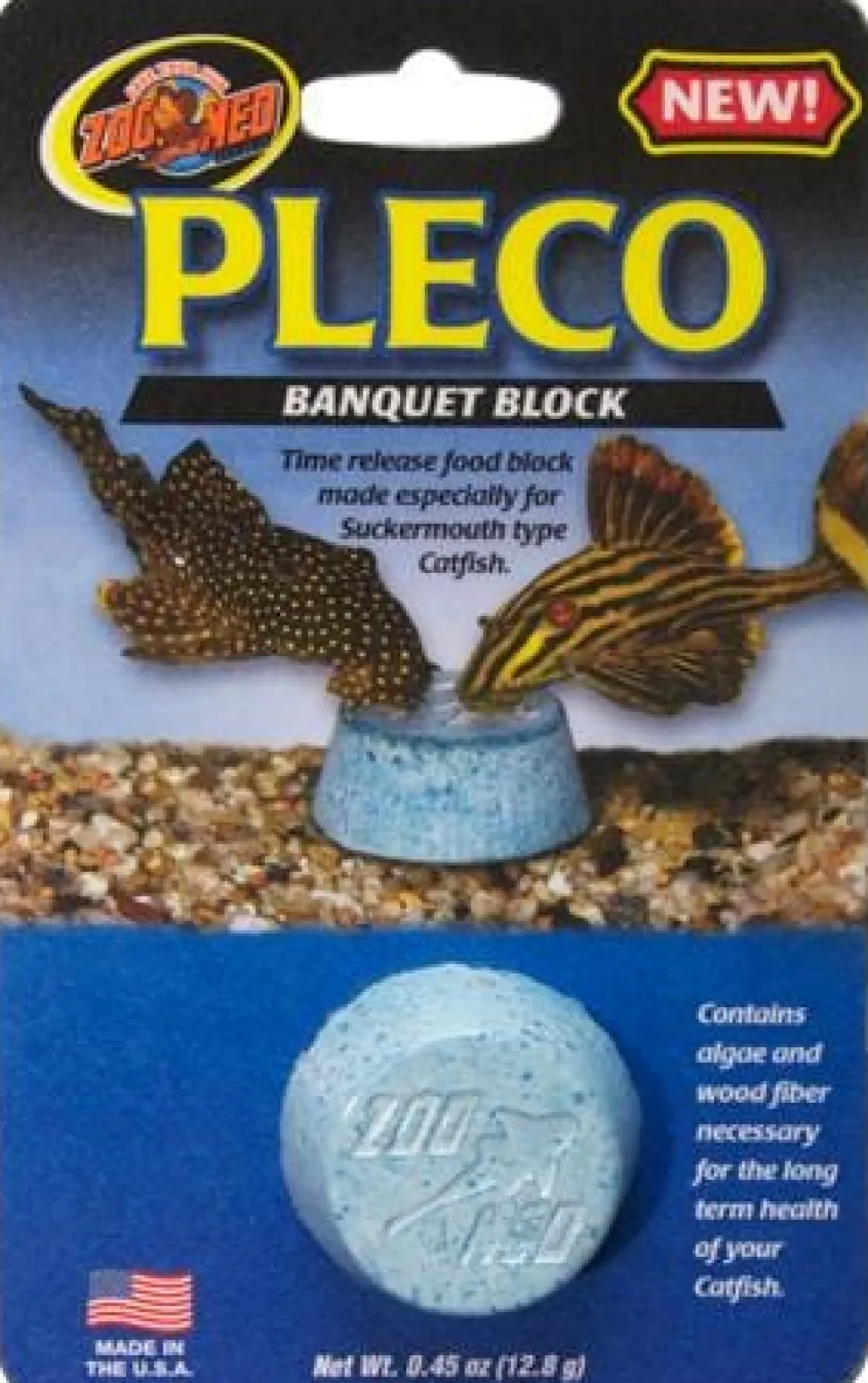 Zoo Med Laboratories Pleco Banquet® Block for Reptiles - 0.45 Oz