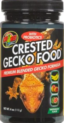 Zoo Med Laboratories Premium Blended Watermelon Flavor Crested Gecko Dry Food - 4 Oz