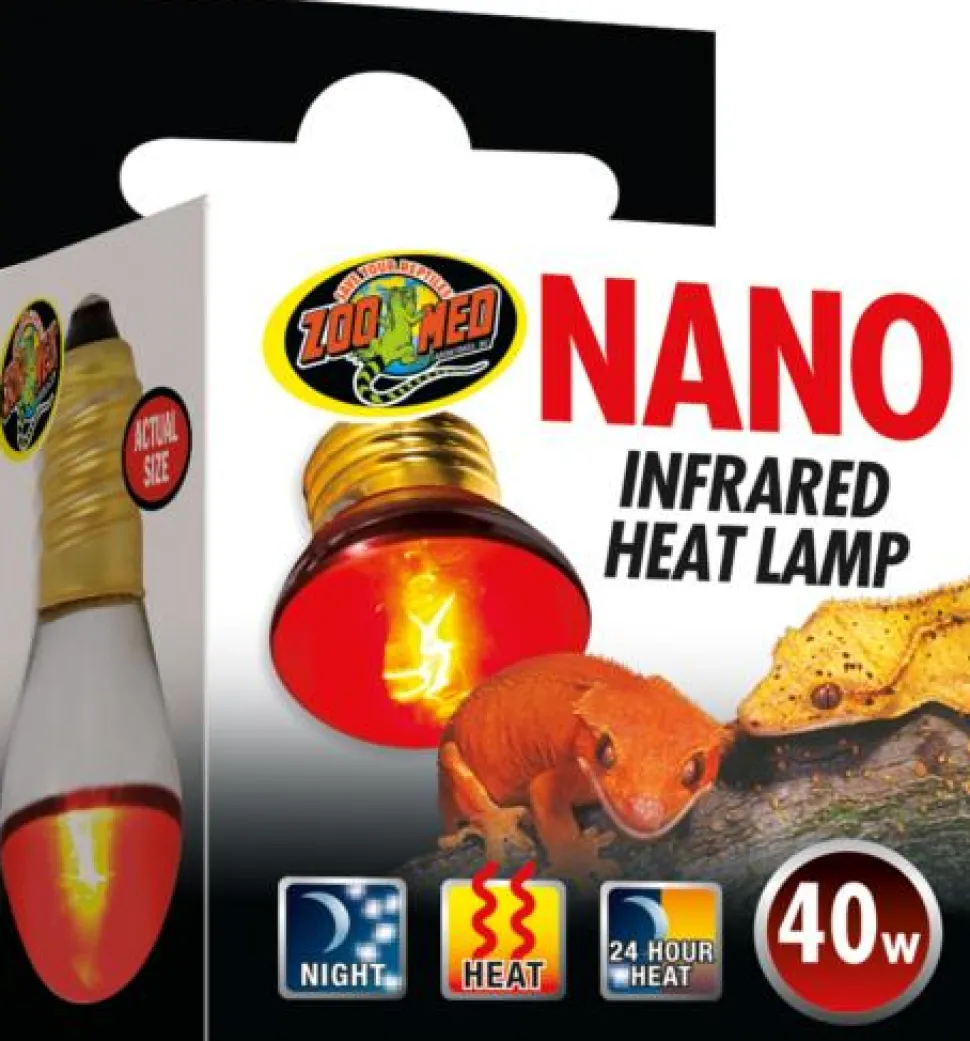 Zoo Med Laboratories RepiCare Infrared Heating Reptile Projector Lamp - Nano - 40 Watt