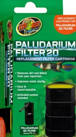 Zoo Med Laboratories Replacement Aquarium and Terrarium Filter Cartridge for Paludarium 20 Filter