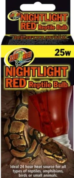 Zoo Med Laboratories Reptile Nightlight Red Bulb - 25 Watt
