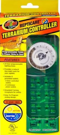 Zoo Med Laboratories ReptiCare Terrarium Controller 8-Outlet Power Strip