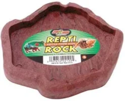 Zoo Med Laboratories Repti Rock Reptiles Food Dish Green Color Small