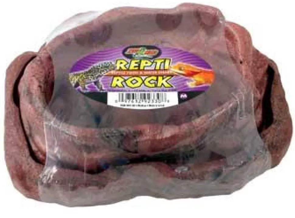 Zoo Med Laboratories Repti Rock Reptile Food and Water Dish - Medium